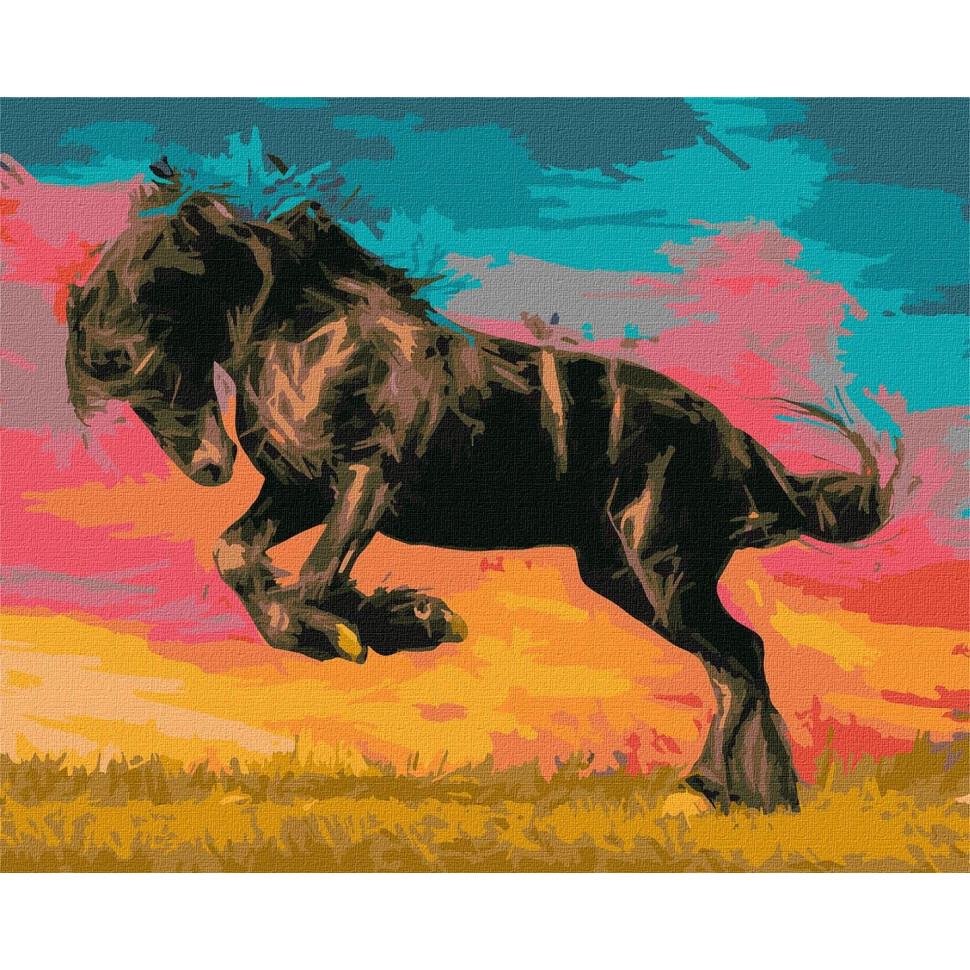 Картина за номерами Ideyka Великий мустанг KHO4339 40x50 см (RLT24760)