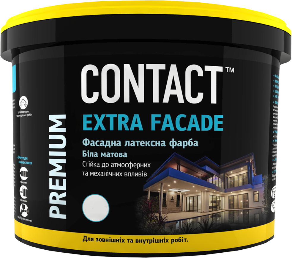 Краска фасадная атмосферостойкая EXTRA FACADE 7 кг Краска фасадная атмосферостойкая EXTRA FACADE 7 кг