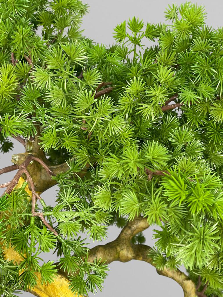 Искусственный гольчатый бонсай 90 см Зеленый (Б014) - фото 4 Искусственный гольчатый бонсай 90 см Зеленый (Б014) - фото 4