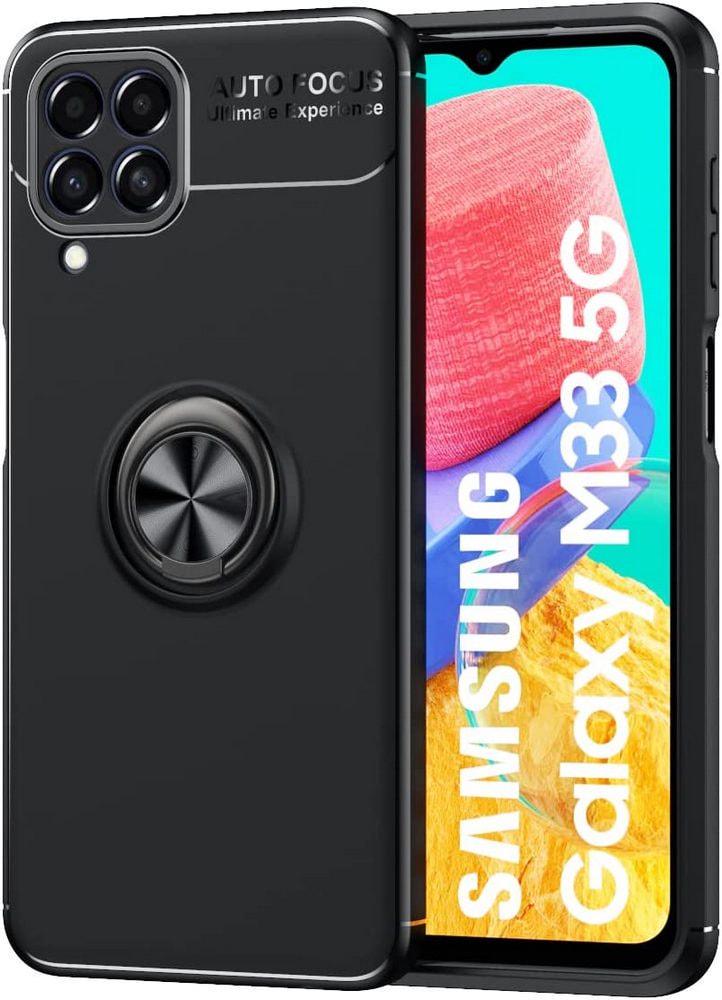 Чехол с кольцом Samsung Galaxy M33 5G M336 Autofocus Black (30110-2B)