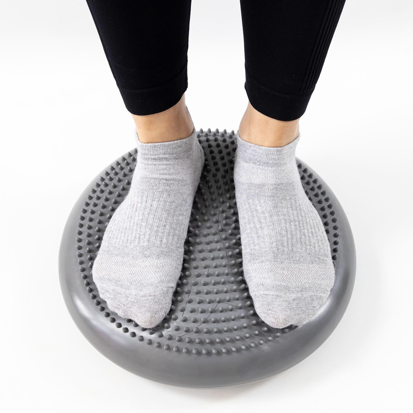 Балансувальна подушка OSPORT для фітнесу Сірий (OF-0058) - фото 2