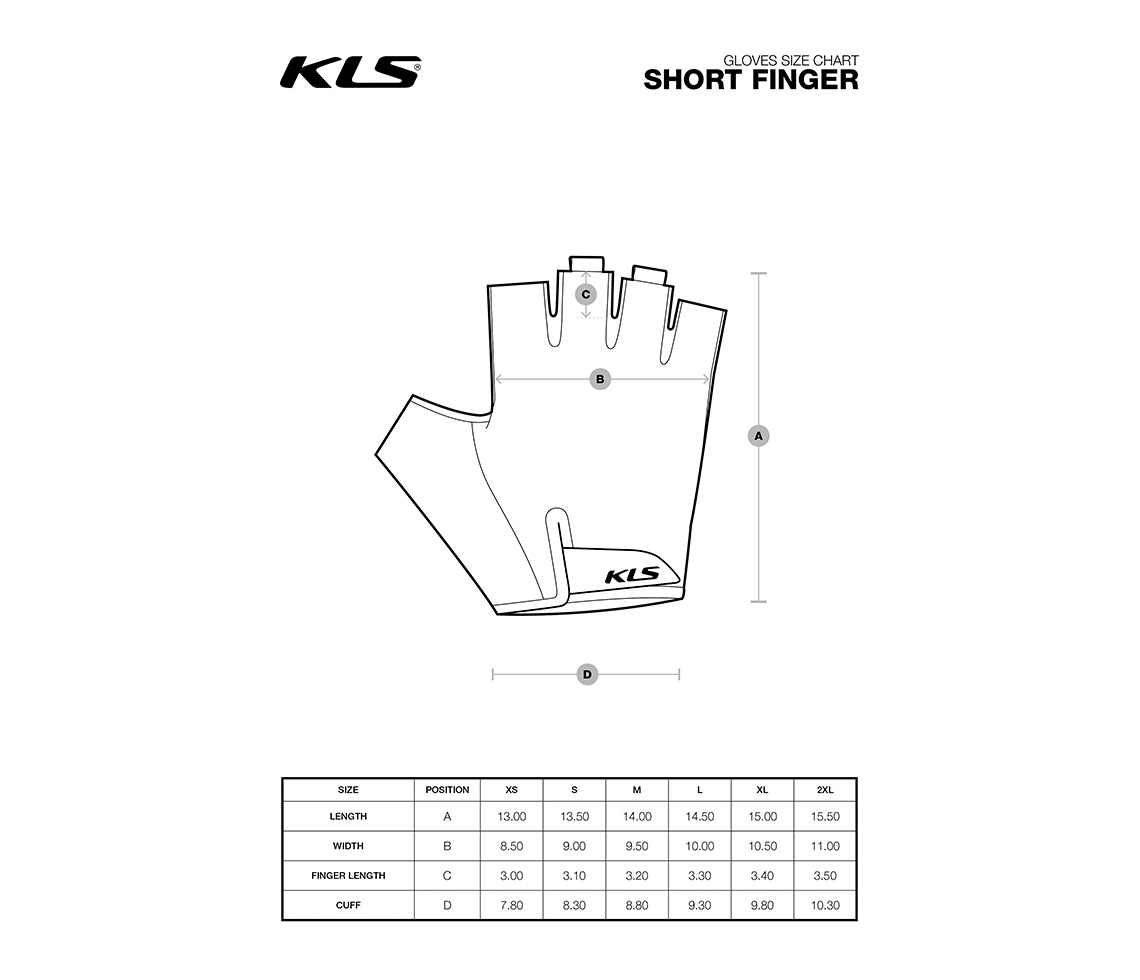 Перчатки KLS CUTOUT SHORT 022 с короткими пальцами S Серый - фото 2