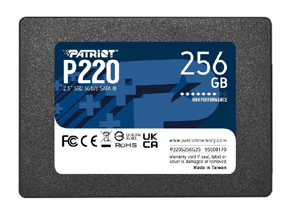 Накопичувач SSD Patriot P220 256GB SATAIII 2,5" 7 мм (P220S256G25) Накопичувач SSD Patriot P220 256GB SATAIII 2,5" 7 мм (P220S256G25)