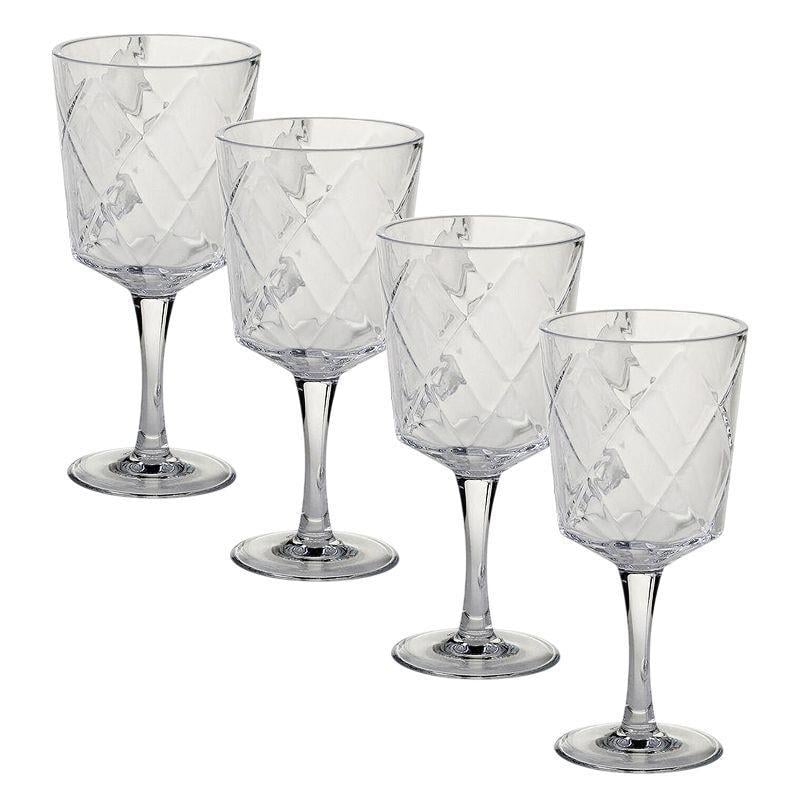 Набір келихів Certified International Алмазні грані акрилових 410 мл/4 шт. Прозорий (20428-set) - фото 1 Набір келихів Certified International Алмазні грані акрилових 410 мл/4 шт. Прозорий (20428-set) - фото 1