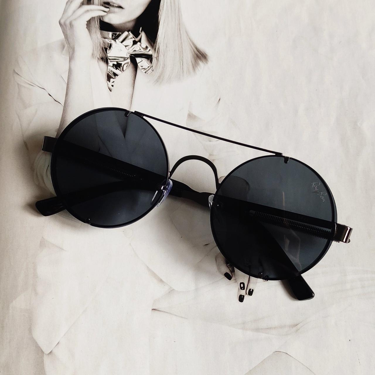 Очки круглые с пружинами Черный