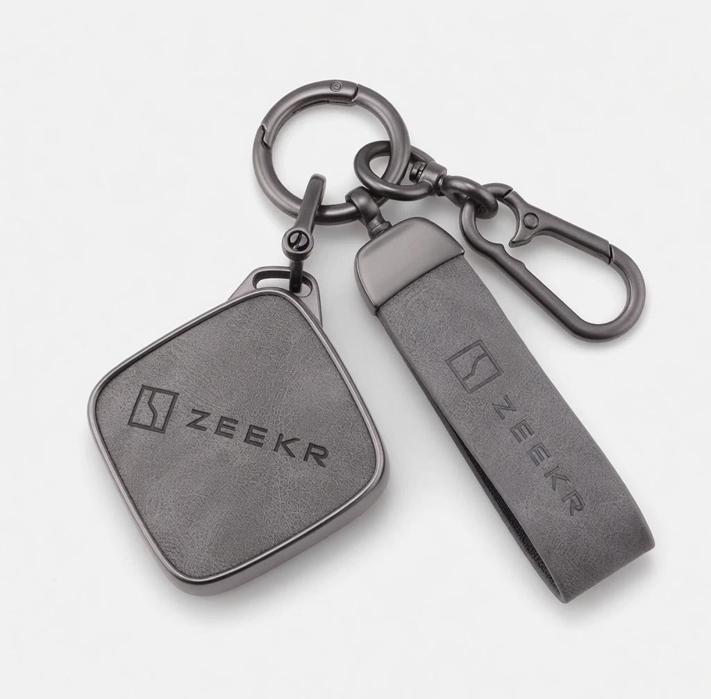 Чехол для ключа для автомобиля Zeekr 001/007/009/X/7X Grey (007709)