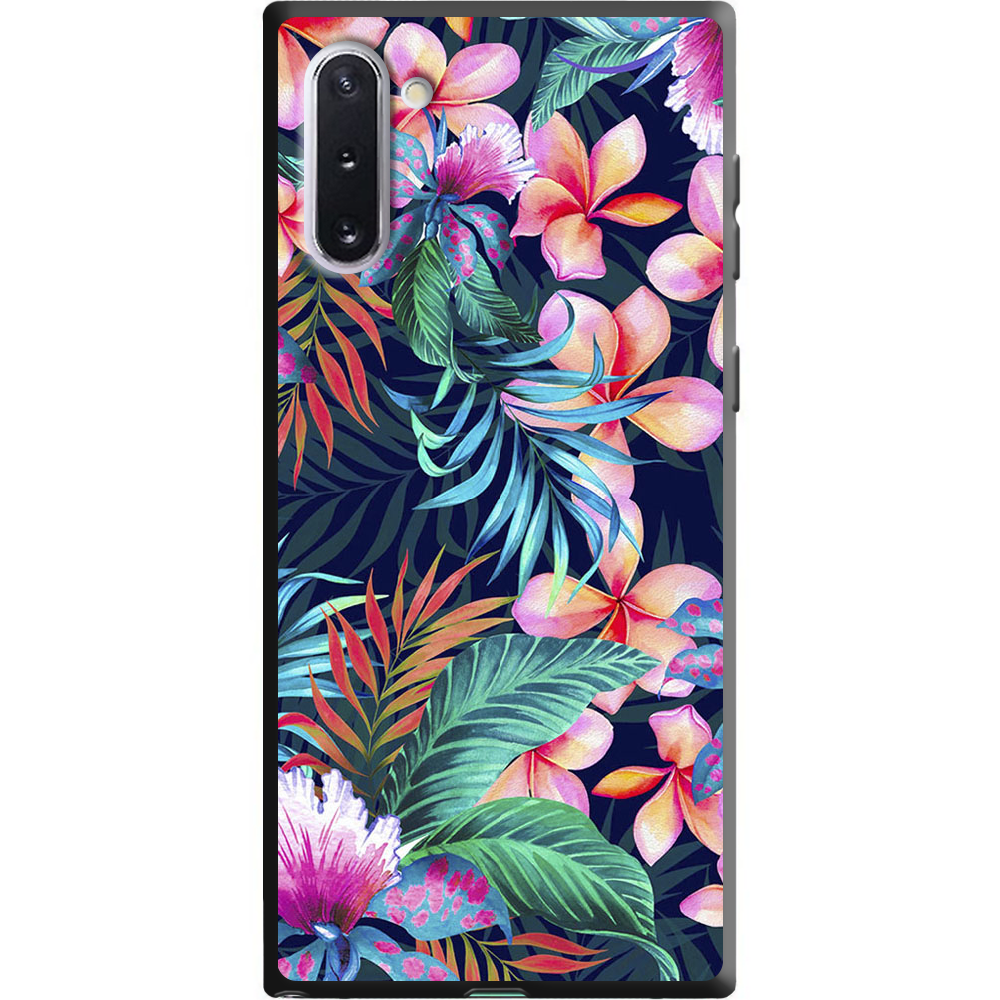 Чехол Boxface Samsung N970 Galaxy Note 10 flowers in the tropics Черный силикон (37407-up1971-38697)