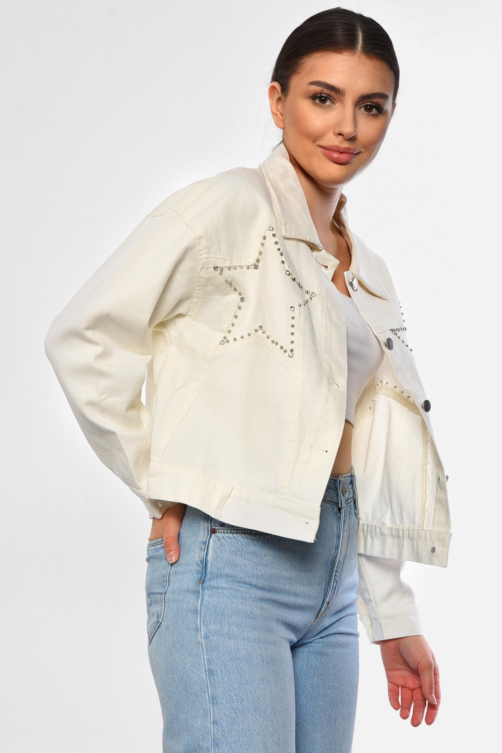 Джинсовка женская L Белый (184210) - фото 2