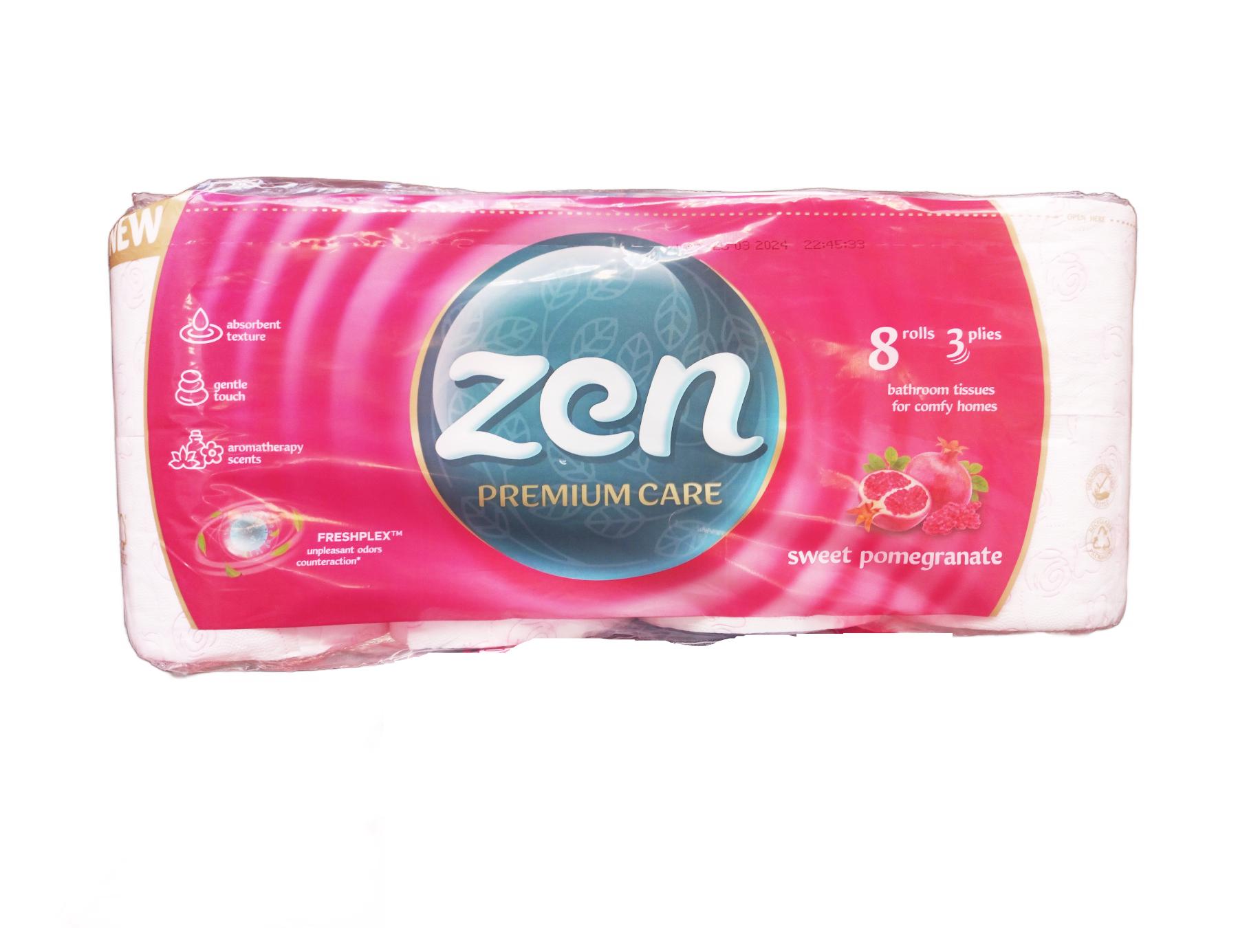 Туалетная бумага ZEN Premium Sweet Pomegranate 8 рулонов (125566)