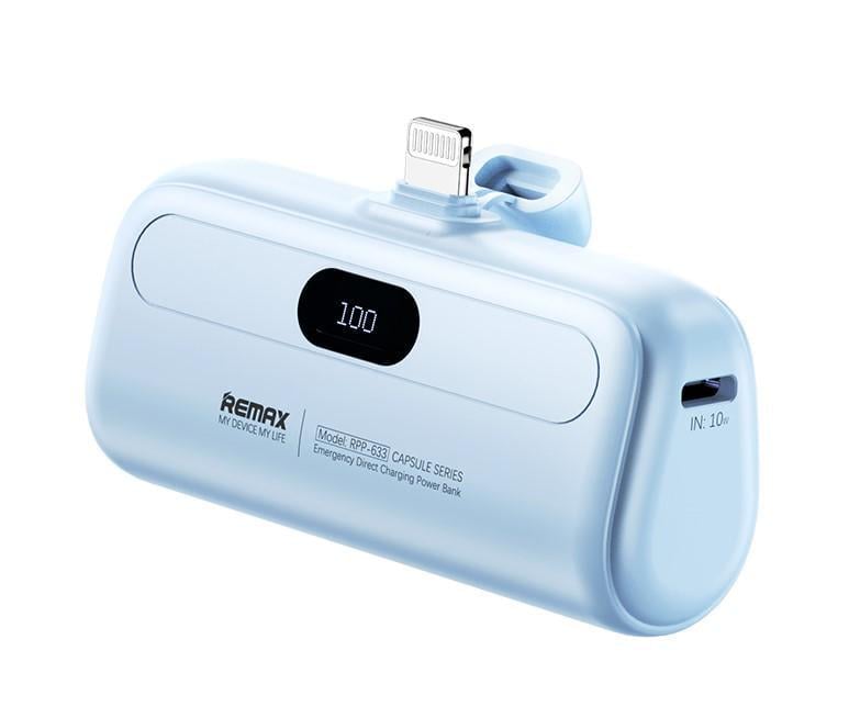 Повербанк Remax RPP-633 5000 Lightning Plug Emergency Blue (101176)