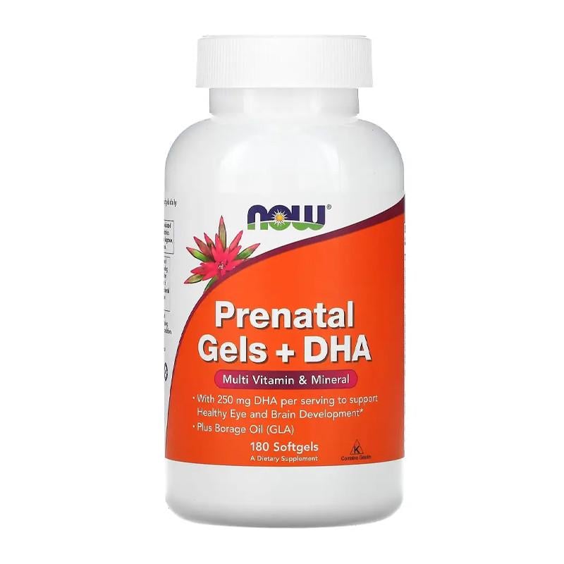 Комплекс витаминов для беременных NOW Prenatal Gels + DHA 180 капс. (1924304976)