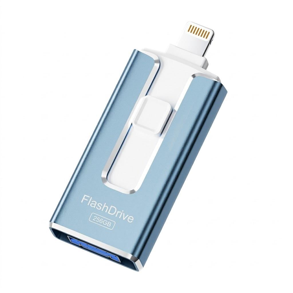Флеш-накопичувач MFi Certified 4в1 для iPhone/iPad 256 ГБ Lightning/USB 3.0/Type-C/Micro-USB (33481061) Флеш-накопичувач MFi Certified 4в1 для iPhone/iPad 256 ГБ Lightning/USB 3.0/Type-C/Micro-USB (33481061)