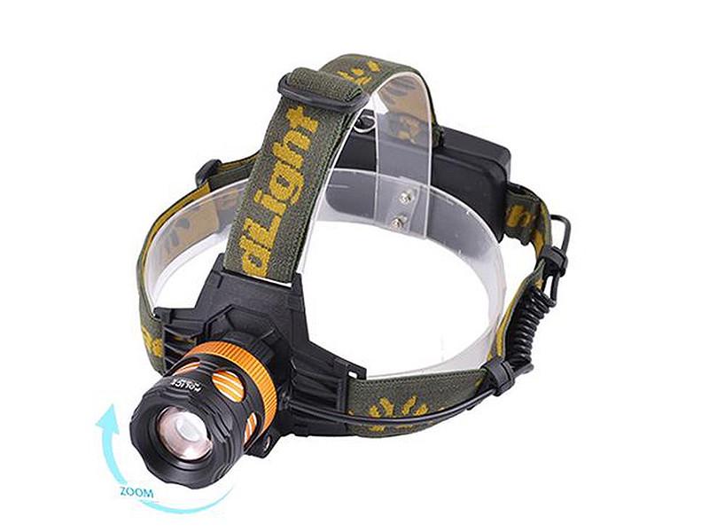Фонарь налобный 6813-T6 ЗУ microUSB zoom Box (4892)