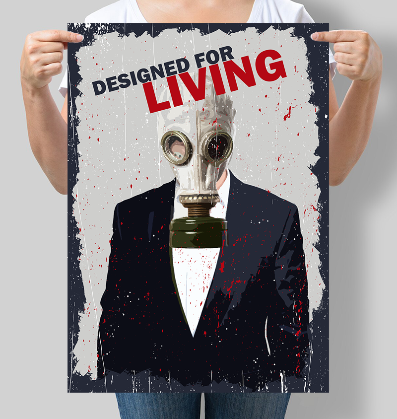 Постер Designed for living 42х60 см (М156)