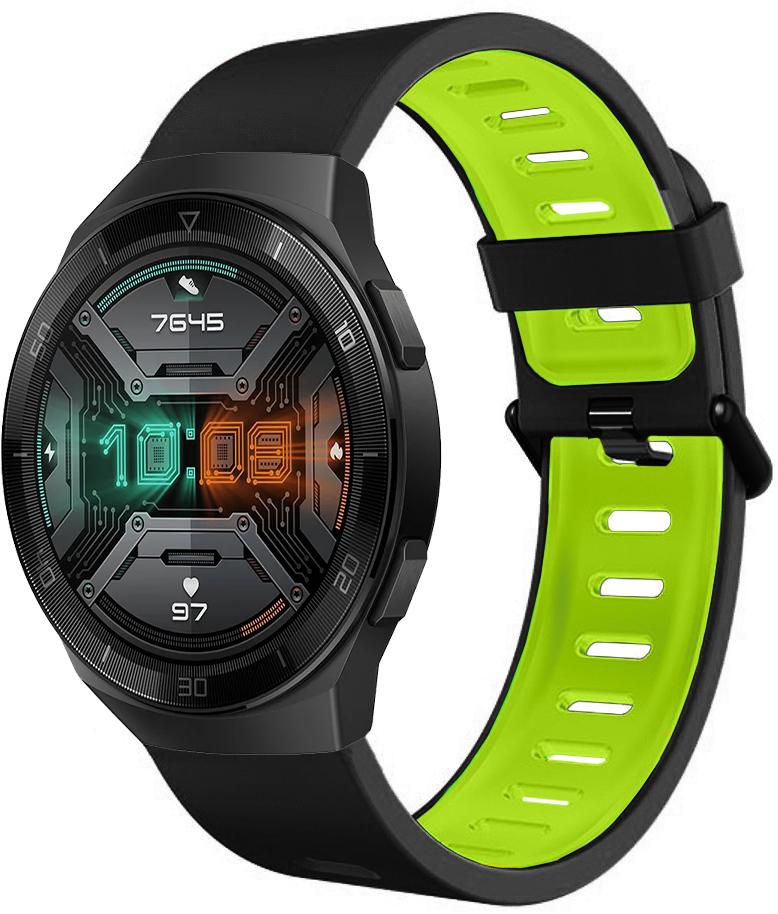 Ремешок Traf для Huawei Watch GT2e 46 мм Black/Green (20438)