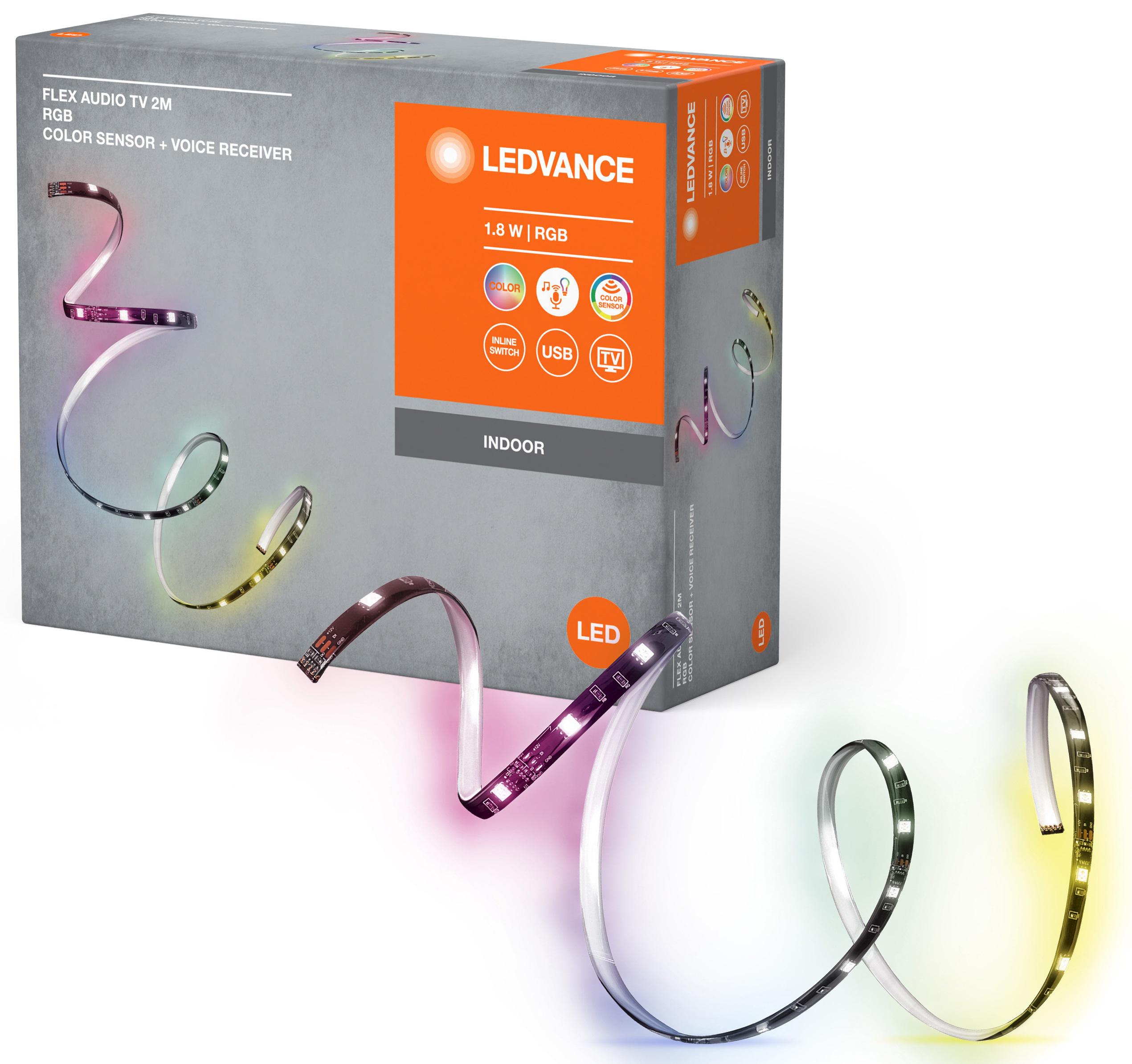 Стрічка світлодіодна Ledvance Flex Audio TV RGB USB 1.8 Вт 2 м (28327874) - фото 2