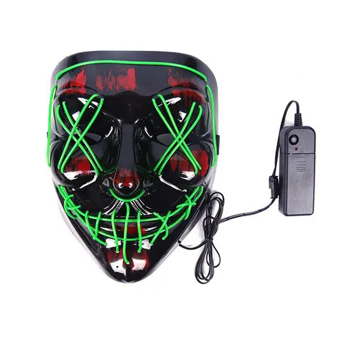 Маска для вечеринок Анонимус с подсветкой