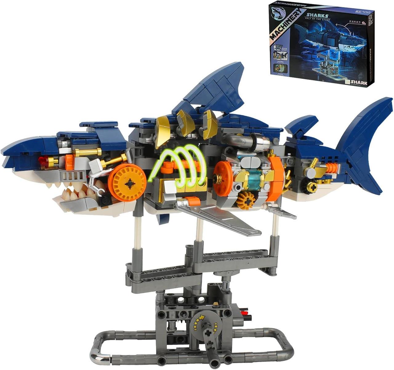 Конструктор детский MJI Акула механический двухсторонний 696 дет. (22792497) - фото 2