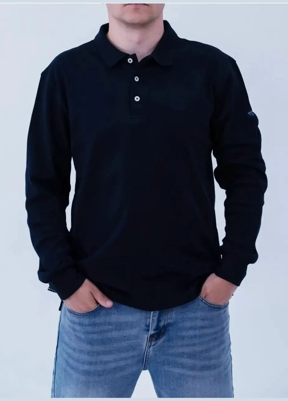 Поло чоловіче з довгим рукавом Paul&Shark Interlock PS-3497NV 2XL - фото 6