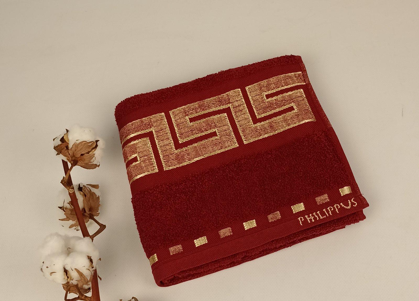 Полотенце Philippus Collesium Krinkil Greek Cotton 50х90 см Бордовый (Е261) - фото 1 Полотенце Philippus Collesium Krinkil Greek Cotton 50х90 см Бордовый (Е261) - фото 1