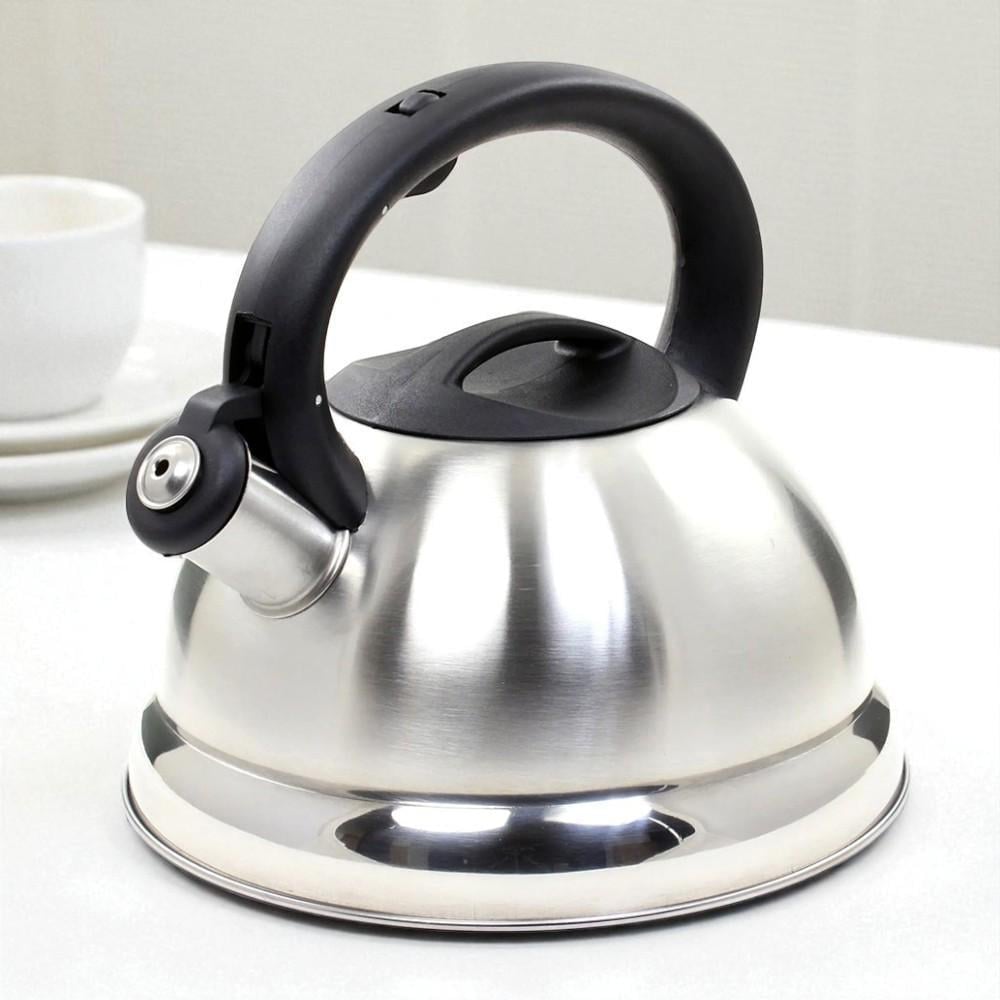 Чайник для всех видов плит Classic Steel с свистком капсульное дно нержавеющая сталь 3 л (03-MH-3603)