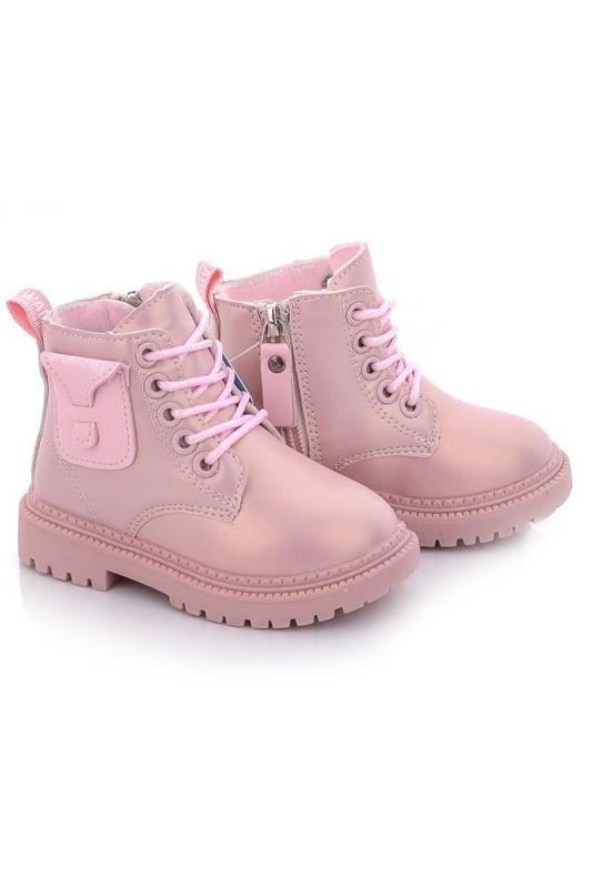 Черевики демісезонні високі  для дівчинки Носи Своє р. 21 Рожевий (405)