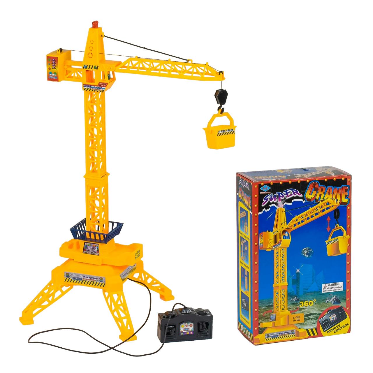 Кран на дистанційному керуванні на батарейках з підсвічуванням Yellow (80157) - фото 2 Кран на дистанційному керуванні на батарейках з підсвічуванням Yellow (80157) - фото 2