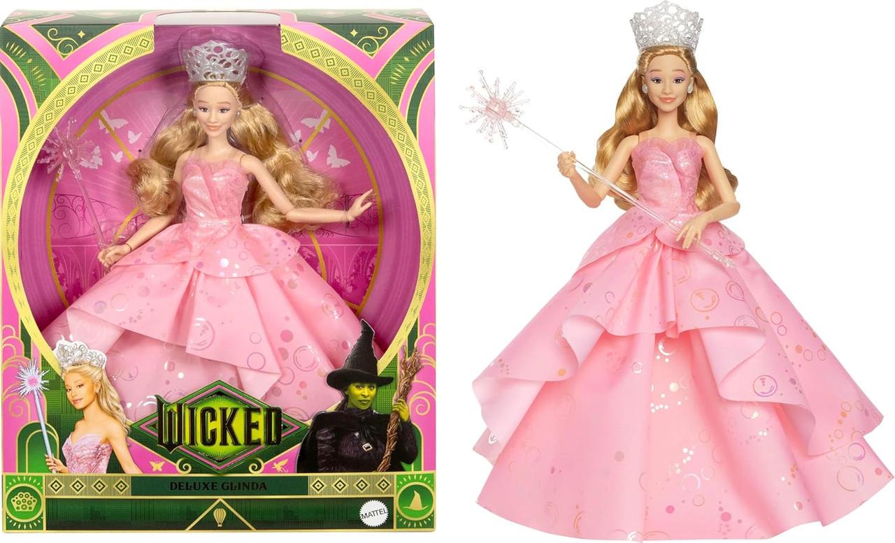 Лялька колекційна Mattel Universal Wicked Deluxe Glinda Добра чарівниця Глінда (JLG46) - фото 2 Лялька колекційна Mattel Universal Wicked Deluxe Glinda Добра чарівниця Глінда (JLG46) - фото 2