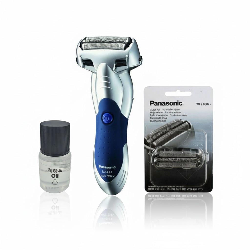 Электробритва Panasonic ES-SL41-S520-AS2 с дополнительным комплектом из сеточки WES-9087Y-1361 и маслом WES-8196X-7911 (32438085) Электробритва Panasonic ES-SL41-S520-AS2 с дополнительным комплектом из сеточки WES-9087Y-1361 и маслом WES-8196X-7911 (32438085)