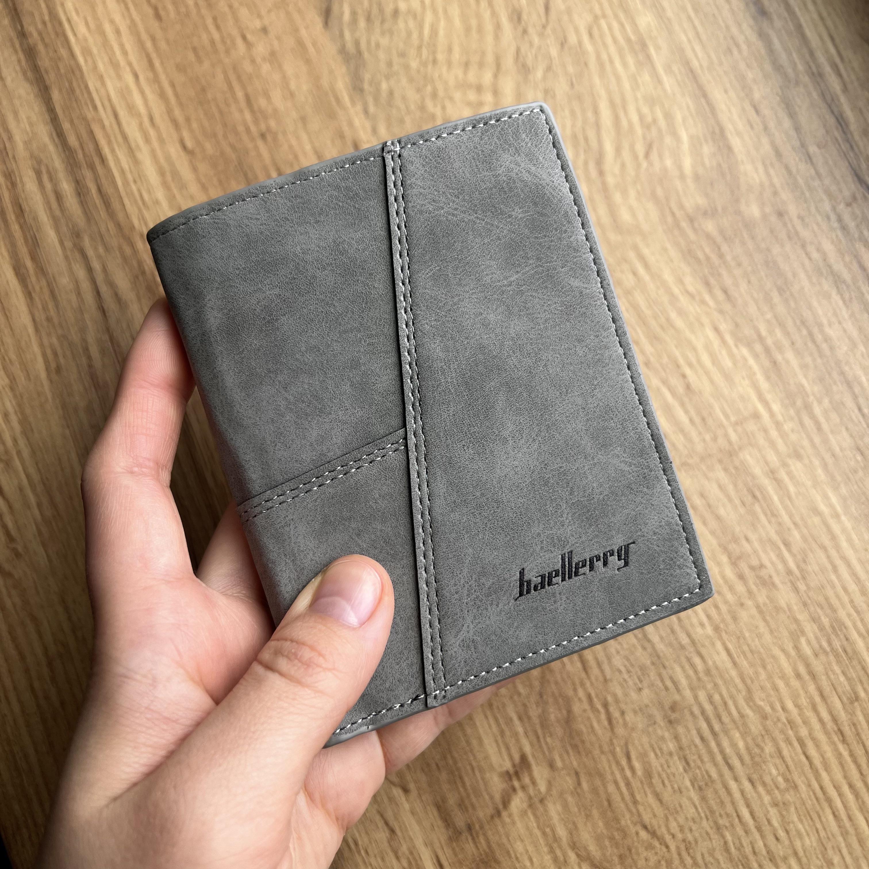 Кошелек вертикальный с монетницей Baellerry Серый (w022-4) - фото 2 Кошелек вертикальный с монетницей Baellerry Серый (w022-4) - фото 2