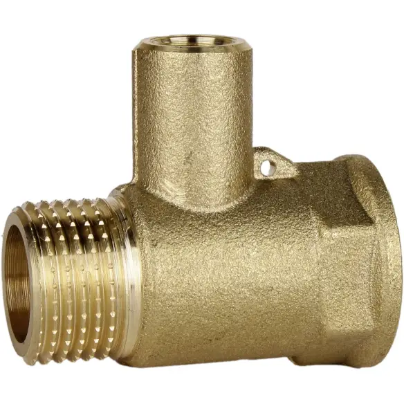 Тройник для датчика температуры VA латунный штампованный усиленный 1/2" ВР х М10 х 1/2" УР (А0202А) - фото 2 Тройник для датчика температуры VA латунный штампованный усиленный 1/2" ВР х М10 х 1/2" УР (А0202А) - фото 2