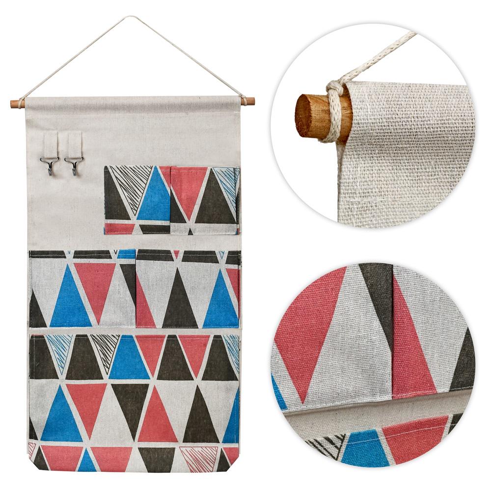 Органайзер підвісний для зберігання речей Stenson R94714 5отд 33x57 см Синій/Червоний (29876155) - фото 2 Органайзер підвісний для зберігання речей Stenson R94714 5отд 33x57 см Синій/Червоний (29876155) - фото 2