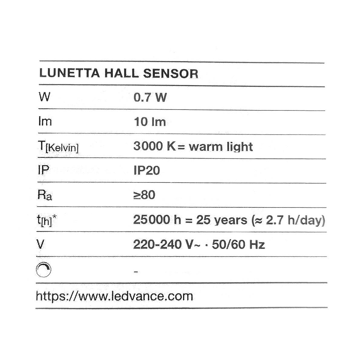 Ночник Osram LUNETTA Hall Sensor 0,70W 230V 10lm 3000K 67x73x84 мм с сенсором движения и света (4099854532153) - фото 4 Ночник Osram LUNETTA Hall Sensor 0,70W 230V 10lm 3000K 67x73x84 мм с сенсором движения и света (4099854532153) - фото 4