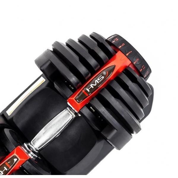 Гантель регульована HMS SR80 Чорно-червоний (305718) - фото 2 Гантель регульована HMS SR80 Чорно-червоний (305718) - фото 2