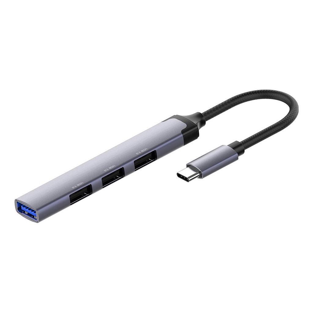 Концентратор ColorWay USB-C USB2.0х3/USB3.0 4в1 (CW-HUB04) - фото 2 Концентратор ColorWay USB-C USB2.0х3/USB3.0 4в1 (CW-HUB04) - фото 2
