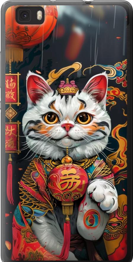 Чехол на Huawei Ascend P8 Lite China Cat v2 (6135u-126-42517)