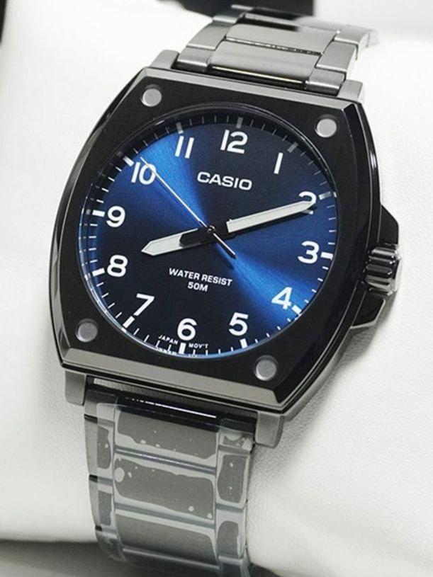 Мужские наручные часы Casio MTP-E730B-2A Timeless Collection со стальным корпусом Синий (2901459892)