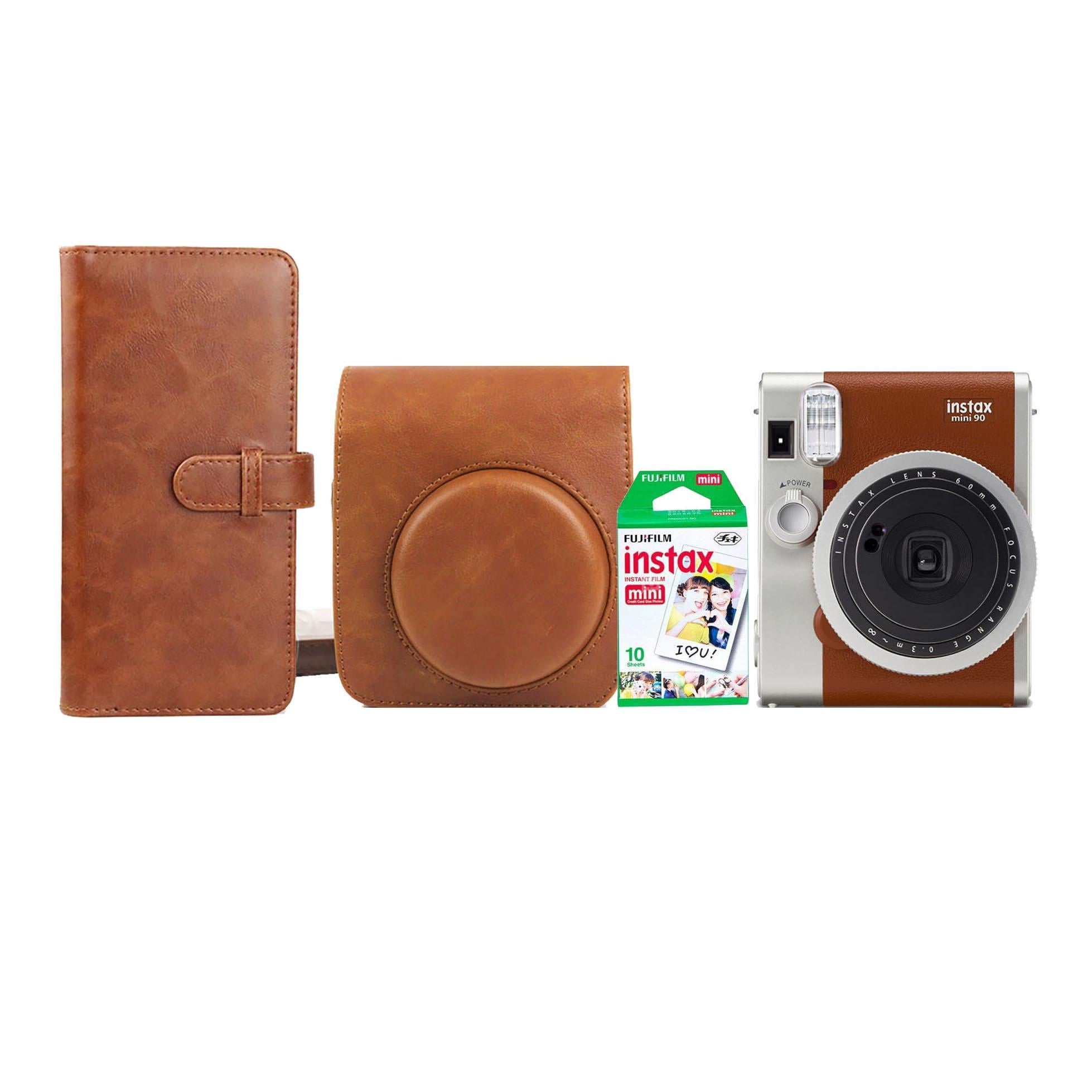 Камера моментальной печати Fujifilm Instax Mini 90 Neo Classic +Чехол Fujifilm Instax Mini 90 + Фотоальбом + Фотопленка Fujifilm INSTAX 10 шт. Brown