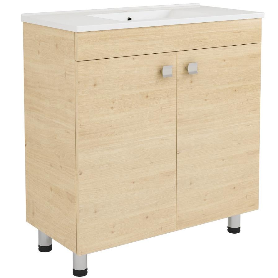 Тумба с умывальником напольная RJ Atlas RJFU005-15OK 78,5x74x38,8 см Бежевый (237256)