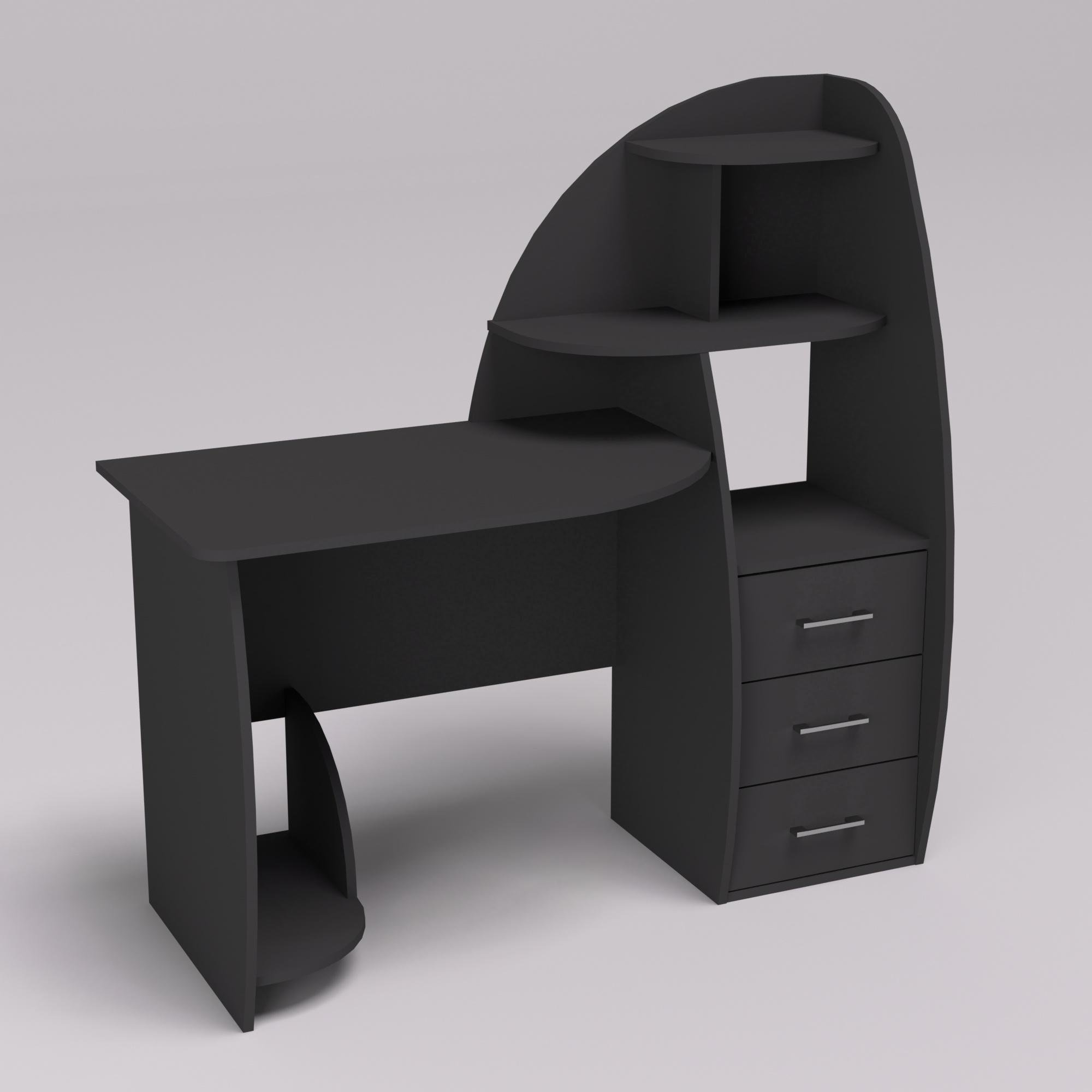 Компьютерный стол СКП-2 №10 1300х550х1300 мм Антрацитовый (22431)