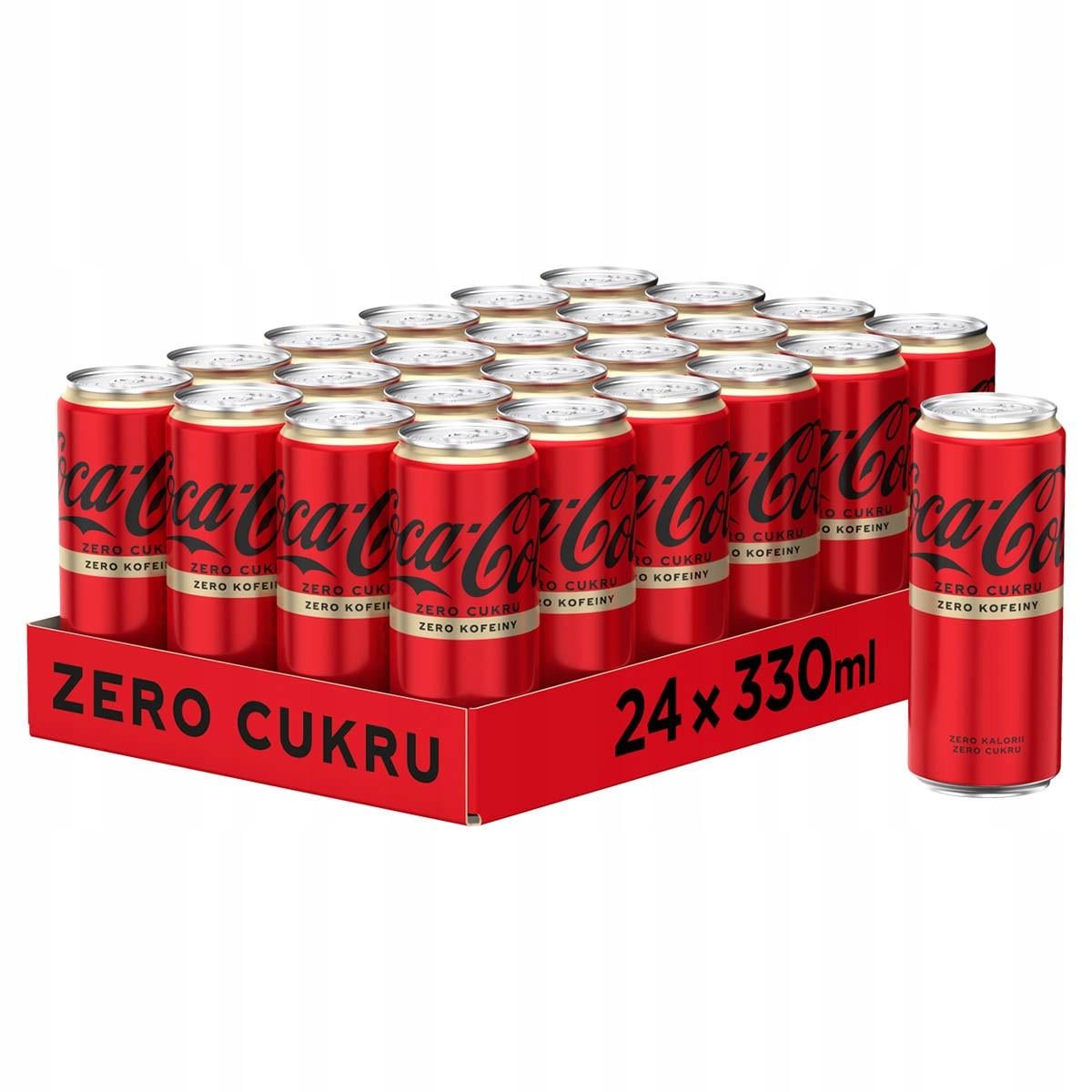 Напій газований Coca-cola Zero без цукру без кофеїну 330 мл 24 шт. (2697575512)