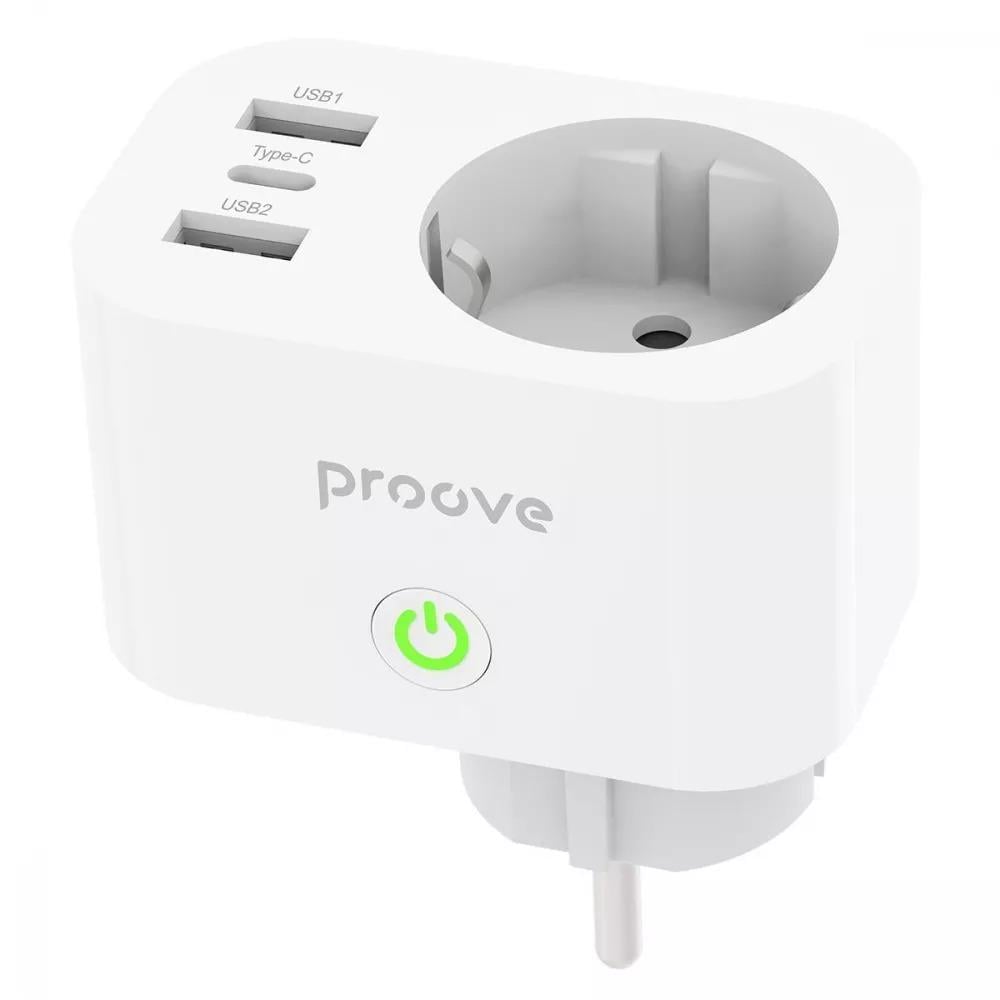 Розетка Wi-Fi Proove Rapid Smart Socket PD-02 EU 1AC White