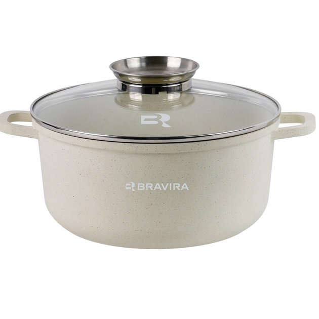 Кастрюля BRAVIRA SandLight 2,3 л 20х8,5 см литой алюминий (BR8007-20)