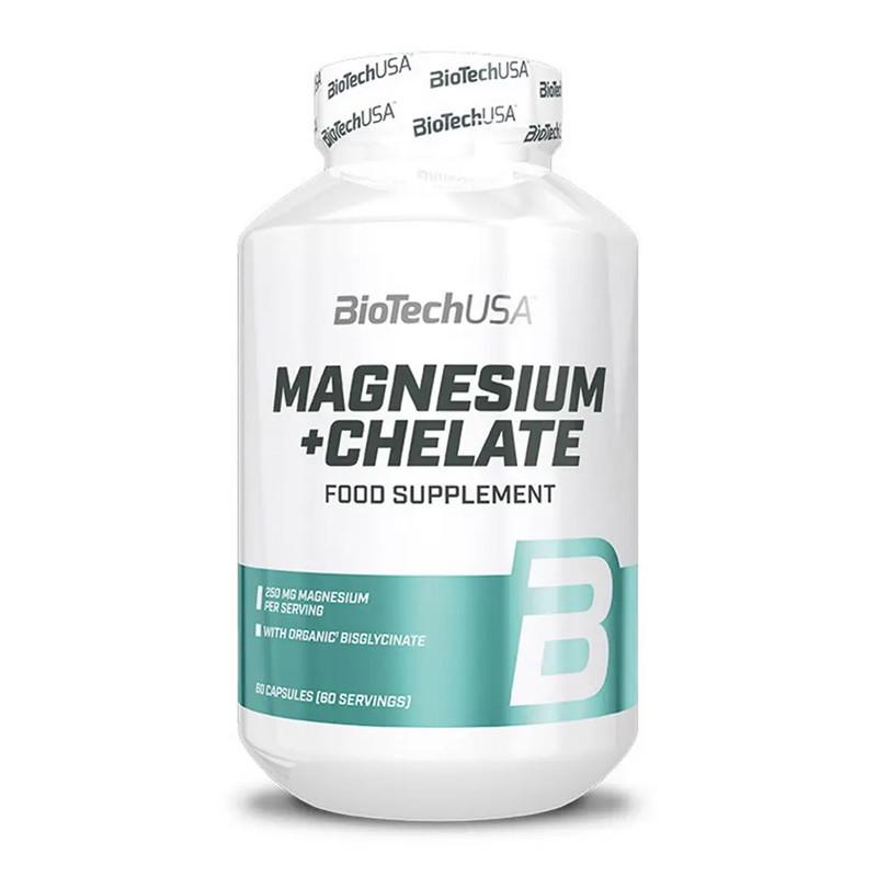 Магний BioTech USA Magnesium + Chelate 60 капс. (11116-01)