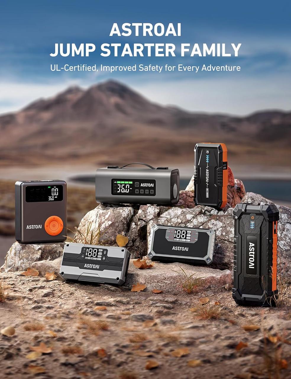 Пусковий пристрій AstroAI T8 Jump Starter 2500 Grey (000853) - фото 6