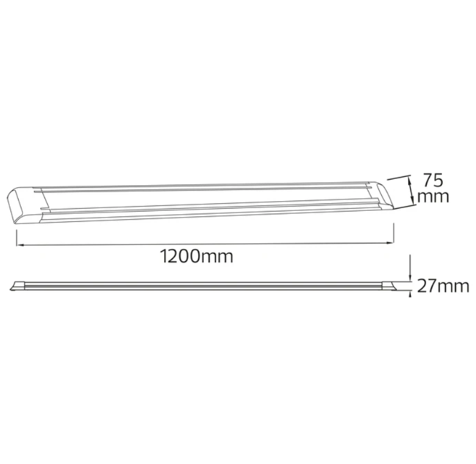 Лінійний світильник STANDART LED 80W 1200 мм 6400K IP65 (s2000022) - фото 2