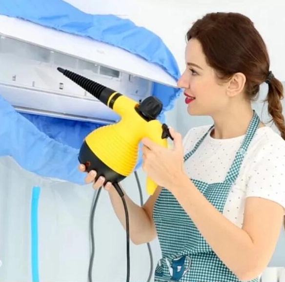 Пароочиститель ручной Steam Cleaner от сети Желтый (DF-A001) - фото 9