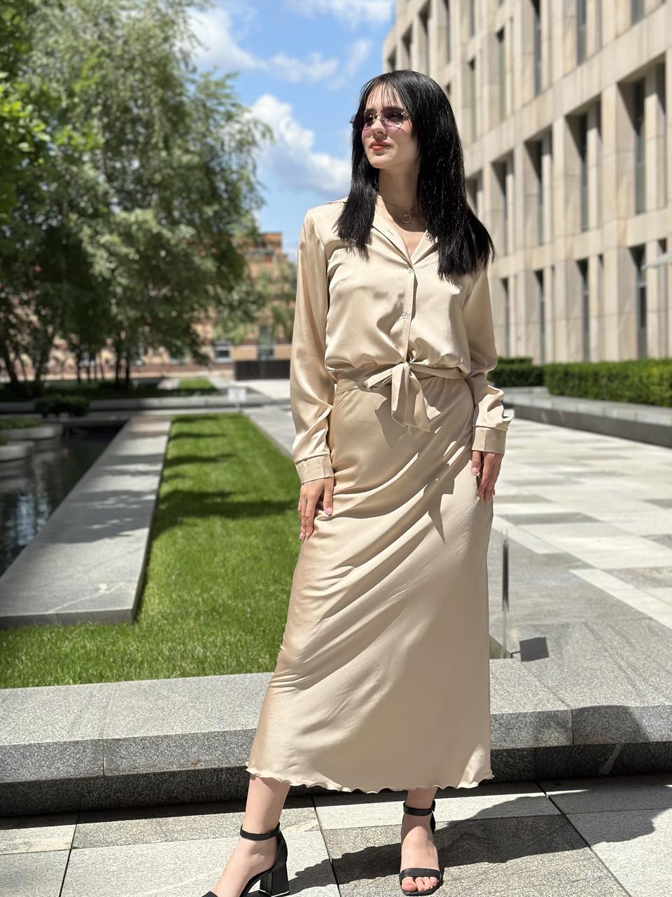 Женская блуза из шелка Армани S Капучино (2656491014) - фото 2 Женская блуза из шелка Армани S Капучино (2656491014) - фото 2