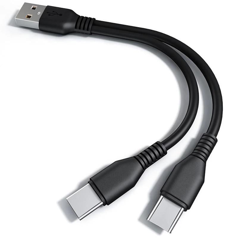 Кабель зарядный USB Type-C с двумя разъемами 1 м (100960)
