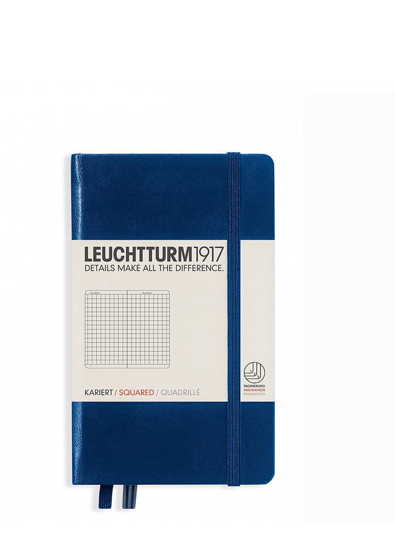 Блокнот Leuchtturm1917 карманный клетка Темно-синий (342919)